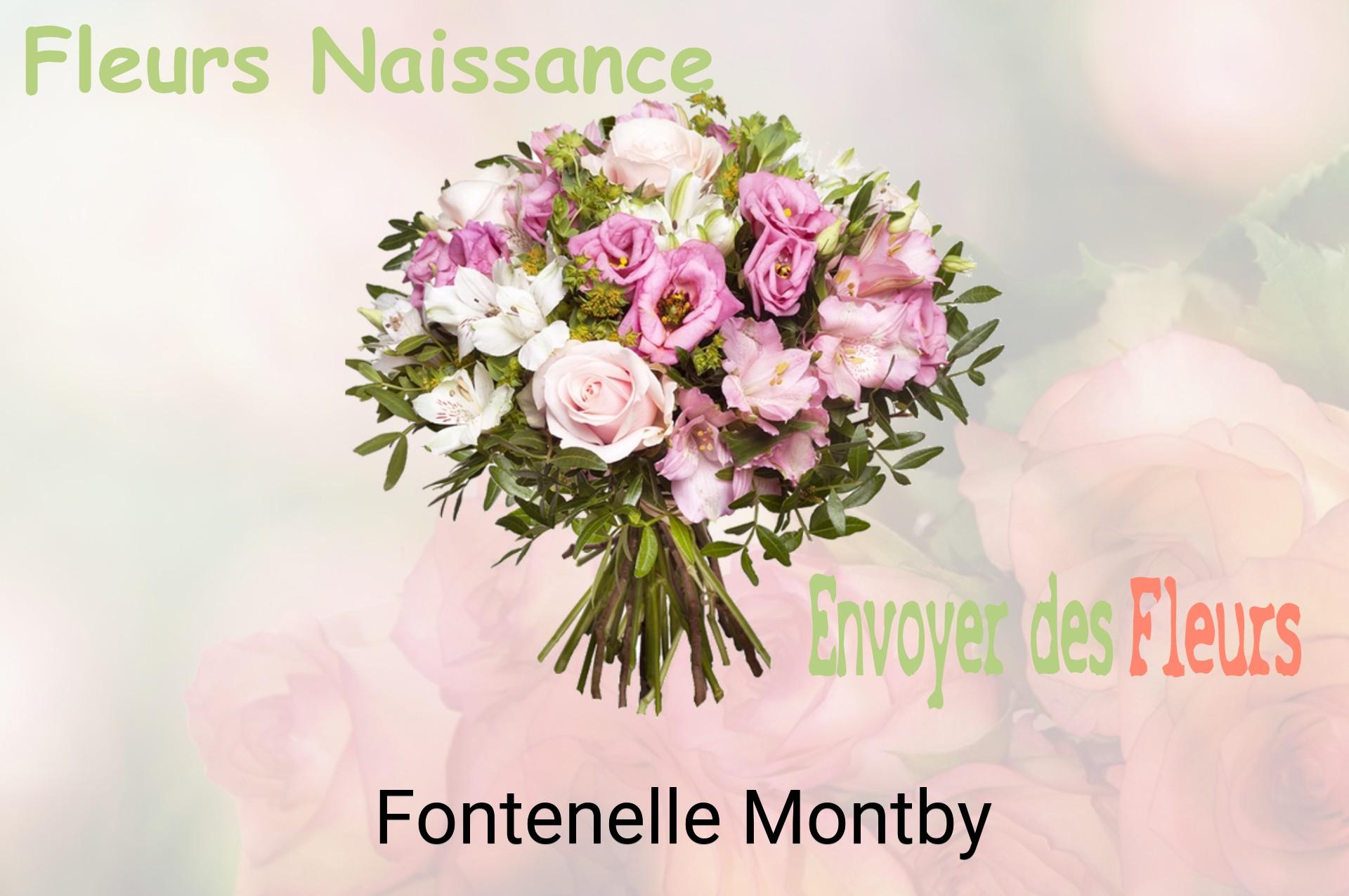 Bouquet de fleurs de naissance livré à Fontenelle-Montby